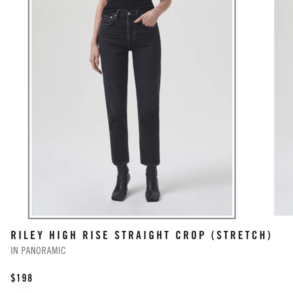 AGOLDE - RILEY HIGH RISE STRAIGHT CROP (STRETCH)
IN PANORAMIC
